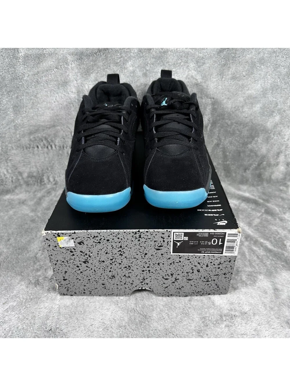 Nike Air Jordan Mens Size 10.5 MVP 92 Black/Anthracite/Gamma Blue New In Box